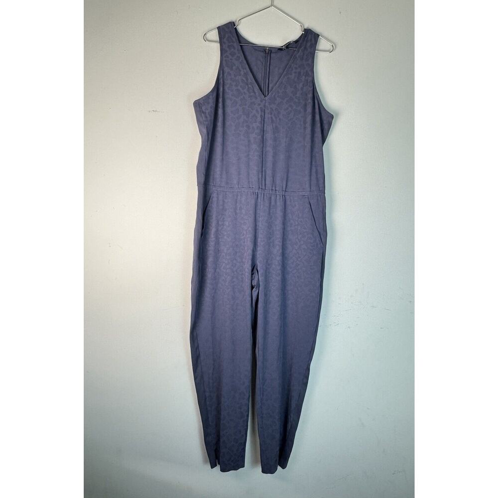 Athleta Women's Size 16 Brooklyn Textured Jumpsuit Violet New W/O Tags!